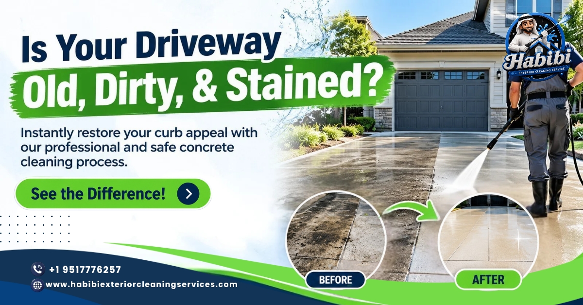 Is Your Driveway Old, Dirty, & Stained?
