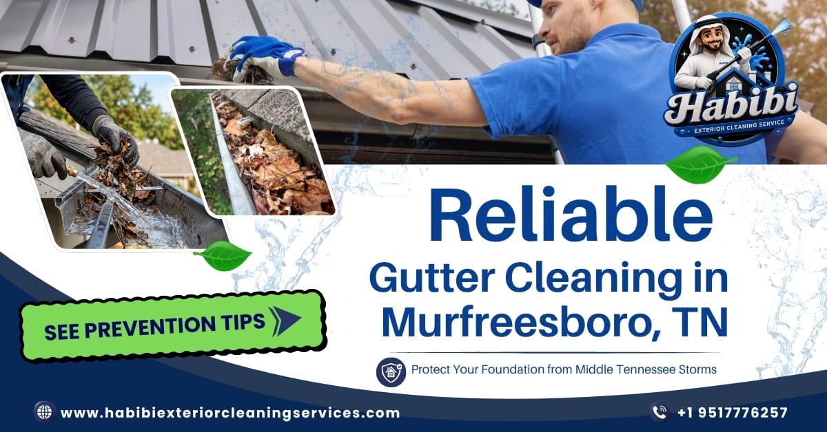 Reliable Gutter Cleaning in Murfreesboro TN