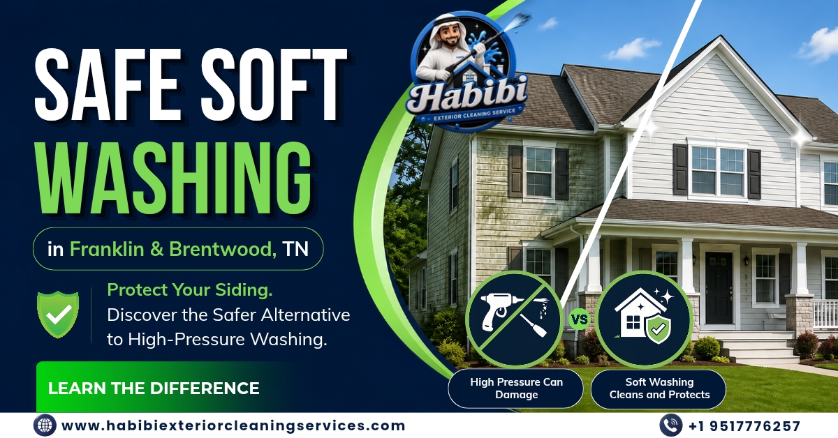 Safe Soft Washing in Franklin & Brentwood TN