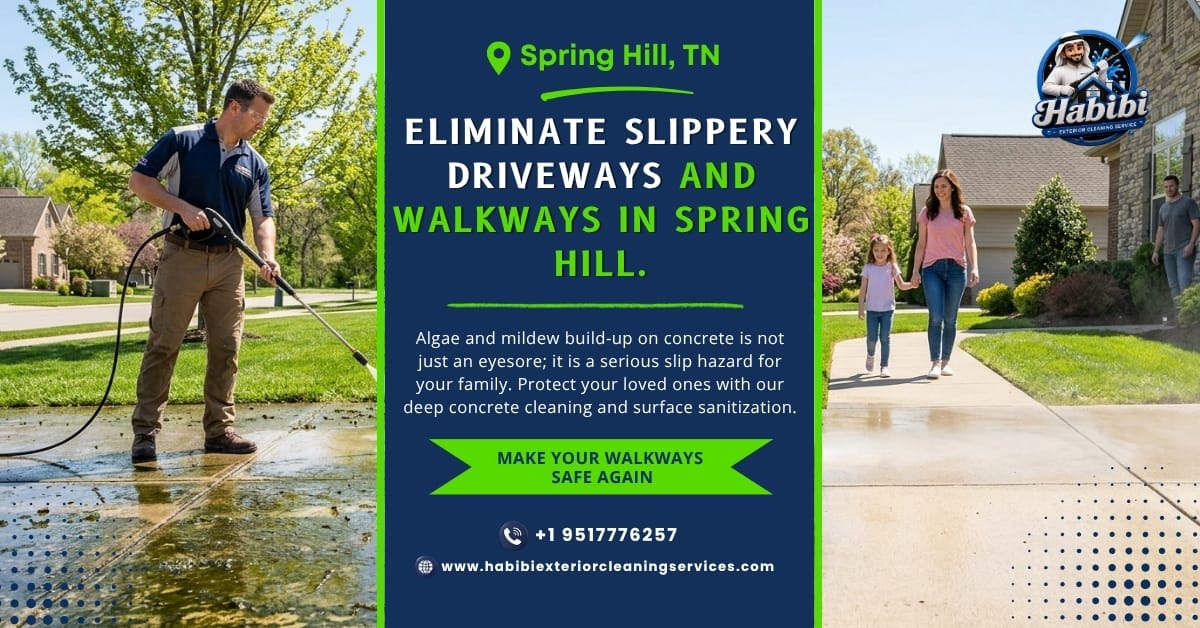 Eliminate Slippery Driveways and Walkways in Spring Hill