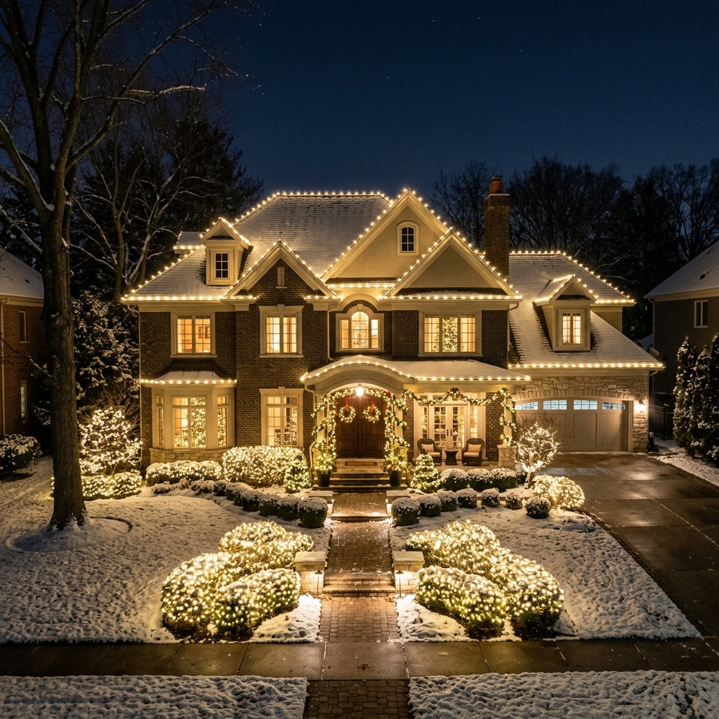 Grand Holiday Home Rooflines and Windows