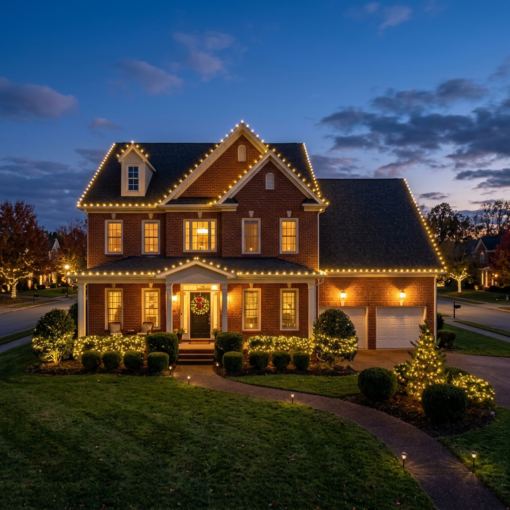 Real Turnkey Christmas Light Installation Nashville