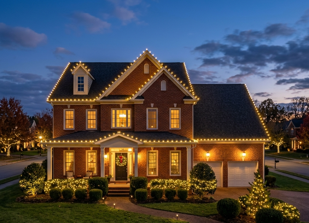 Real Turnkey Christmas Holiday Light Installation Nashville TN