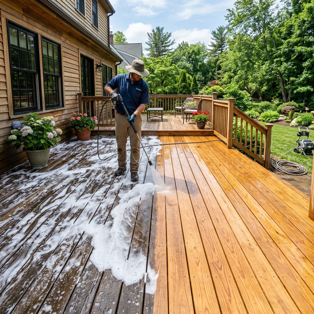 Deck Soft Washing Service